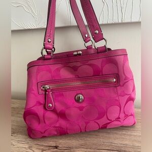 Pink Coach hand bag